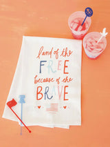Land of the Free Kitchen Towel | 4th of July