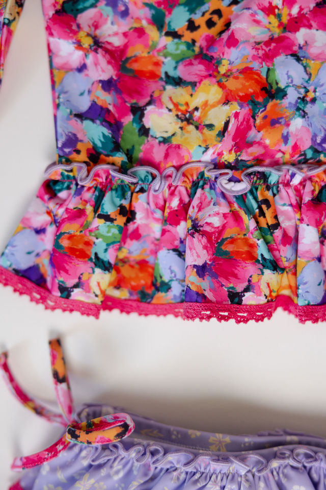 Rashguard Swimsuit - Wildflower Safari