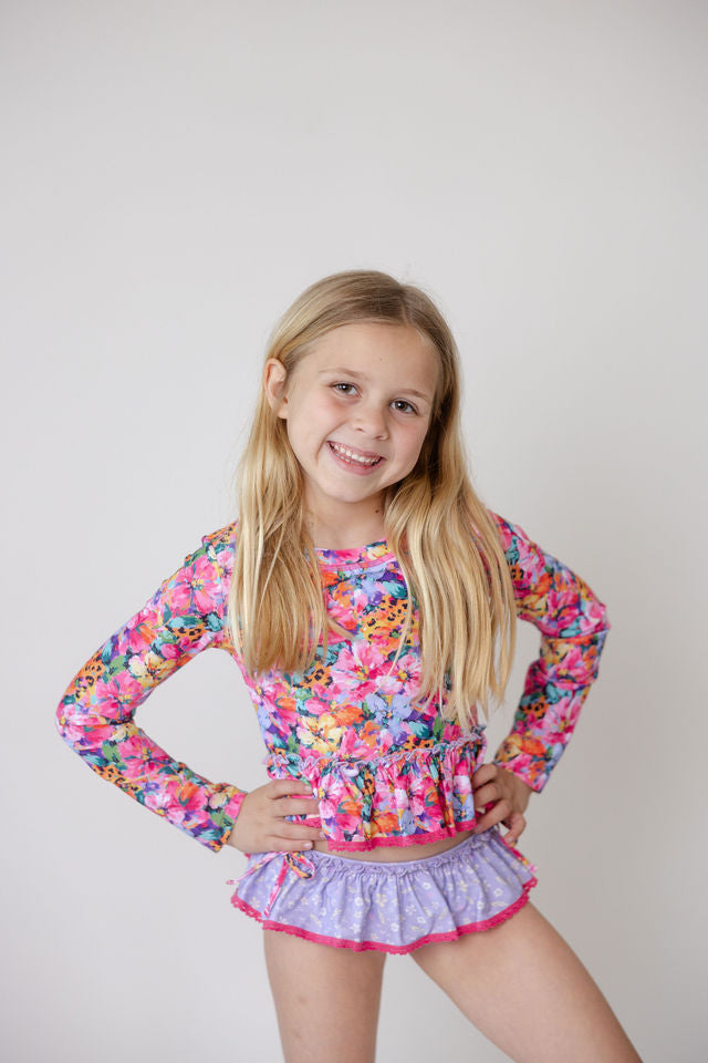 Rashguard Swimsuit - Wildflower Safari