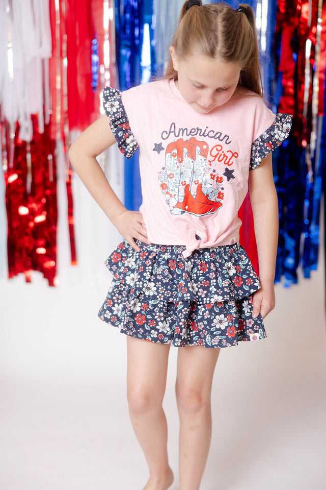 Blair Skirt - Patriot Posy
