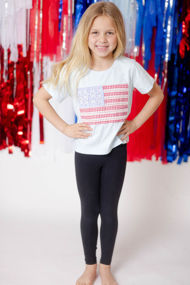Applique Graphic Tee - Gingham Glory (Pre-Order)
