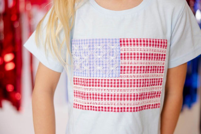 Applique Graphic Tee - Gingham Glory (Pre-Order)