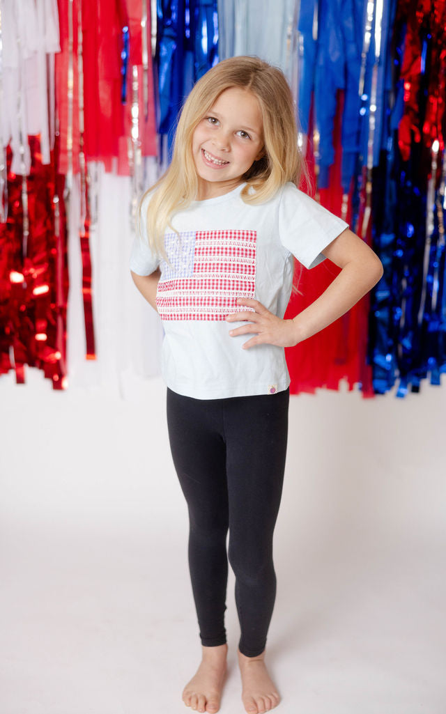 Applique Graphic Tee - Gingham Glory (Pre-Order)