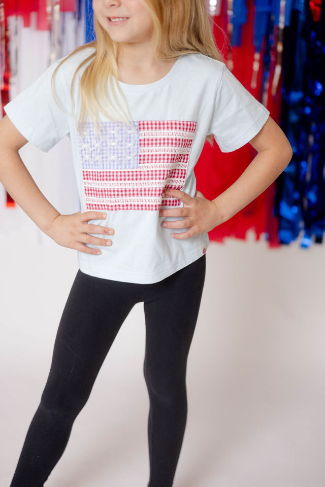Applique Graphic Tee - Gingham Glory (Pre-Order)