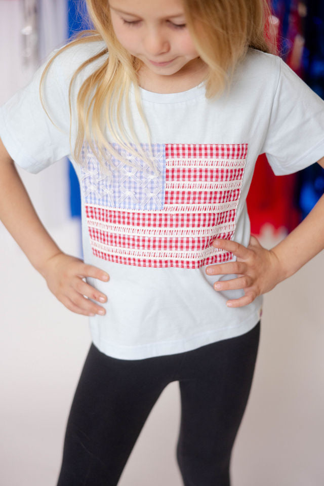 Applique Graphic Tee - Gingham Glory (Pre-Order)