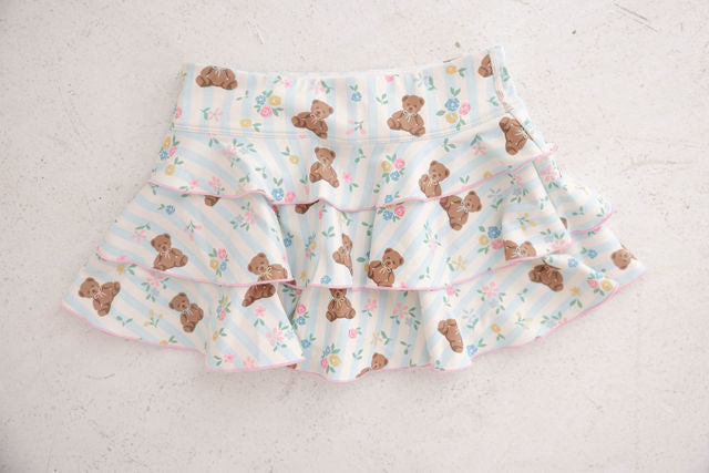 Active Skirt - Teddy's Garden Party (Pre-order)