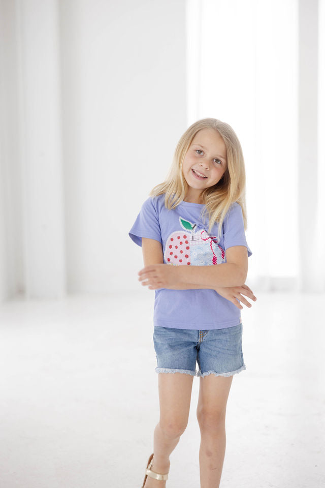 Graphic Tee - Apple Patchwork Charm