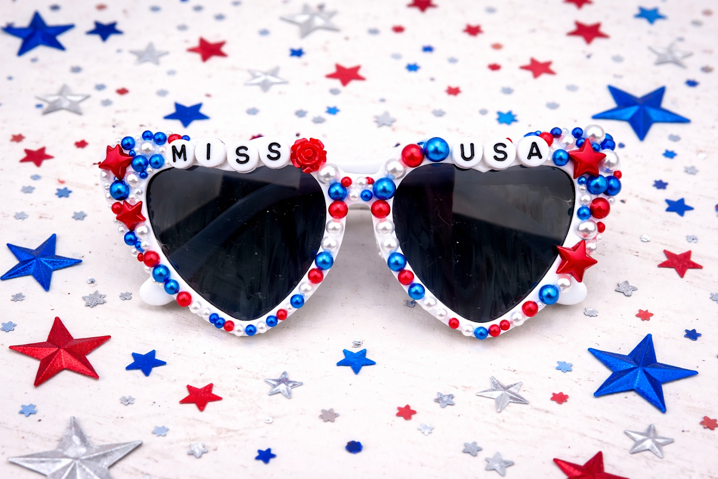 Heart Sunglasses - Miss USA (Pre-Order)
