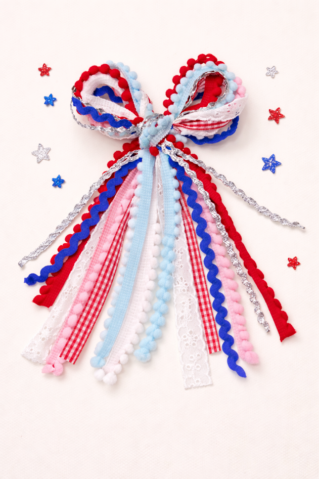 Textured Hair Bow - Freedom Fringe (Pre-Order)