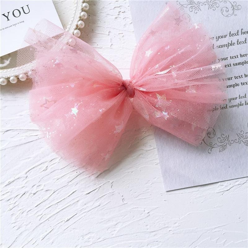 Tulle Hair Bow - Perfect in Pink