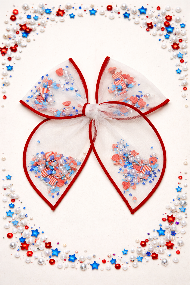 Mesh Shaker Bow - Love & Liberty