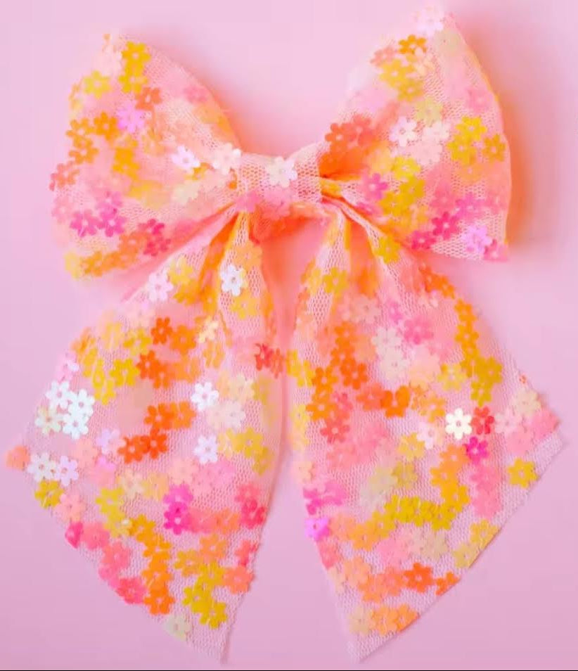 Tulle Hair Bow - Daisy Crazy