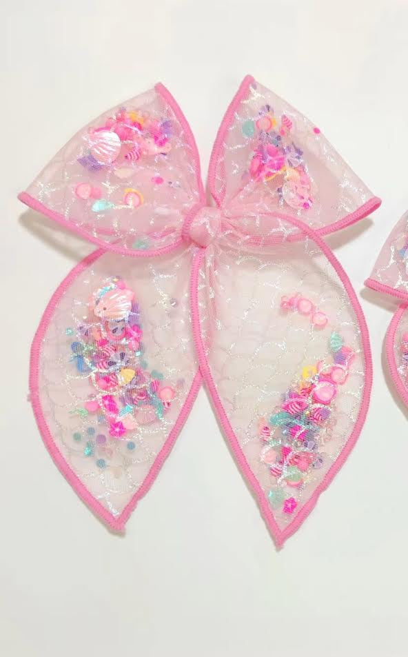 Mesh Shaker Bow - Mermaid Splash