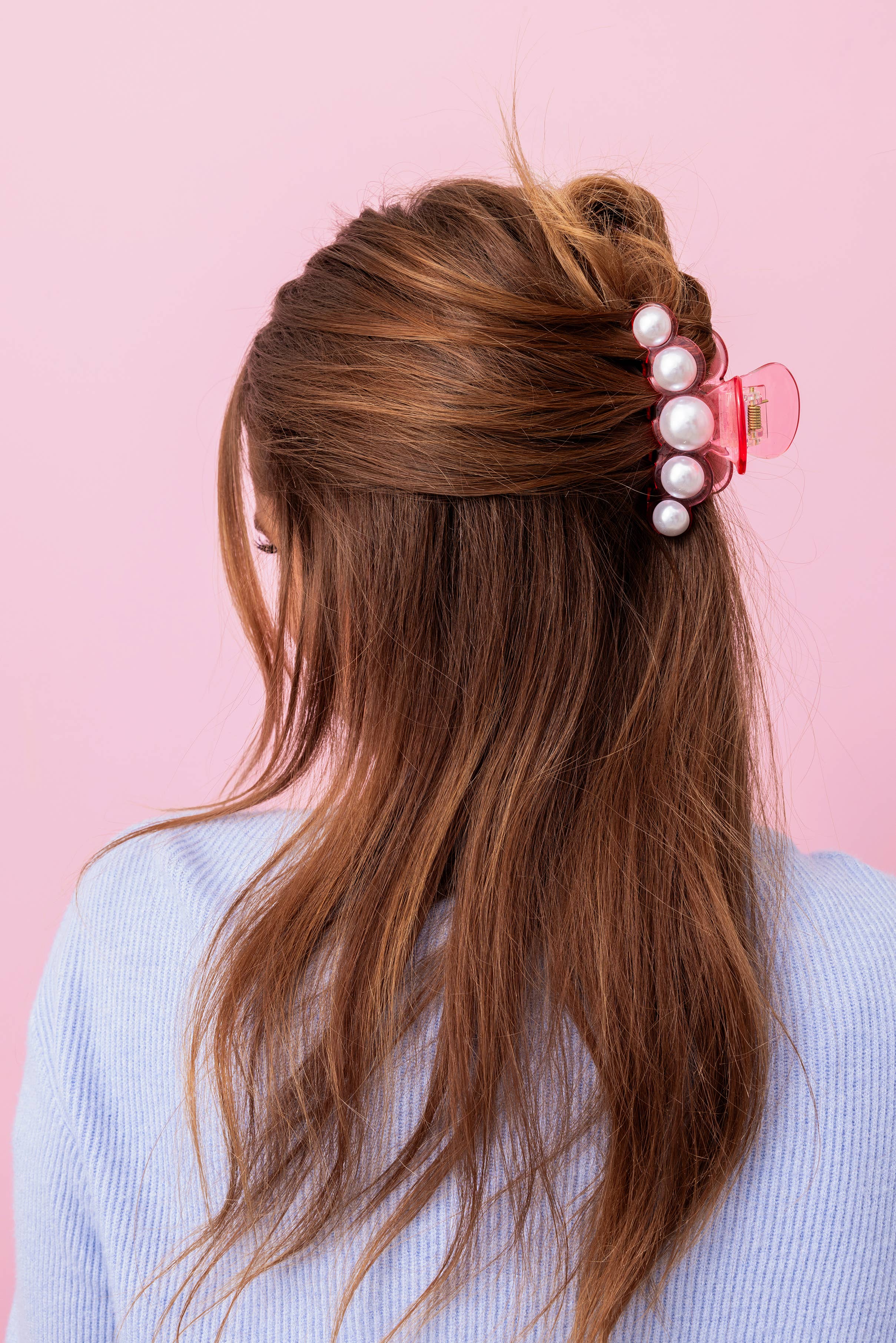 Claw Hair Clip - Pearl Beads