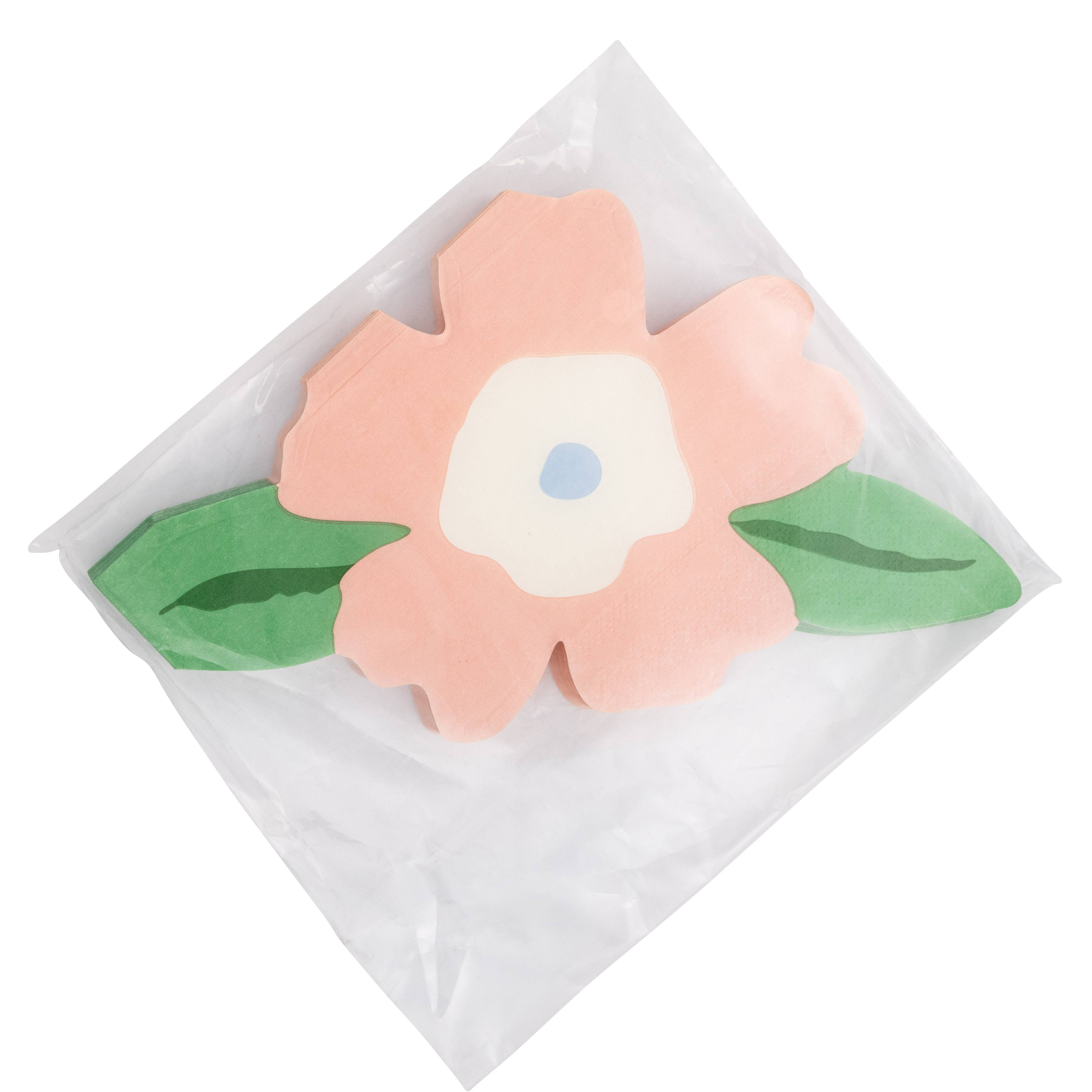 Floral Shaped Napkin - 24 PK