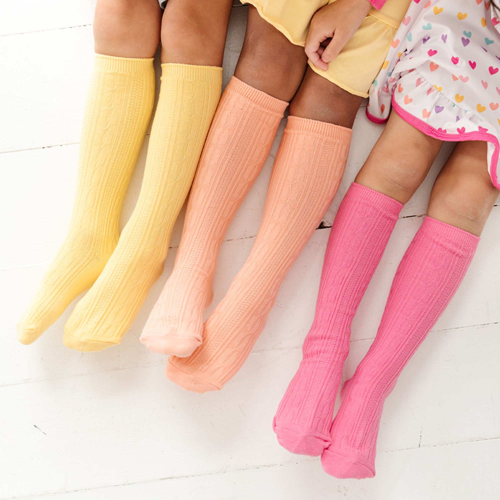 Cable Knit Knee High Sock 3-Pack | Sherbet