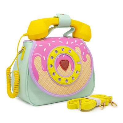 Ring Ring Phone Convertible Handbag - Ice Cream Dream – Cheeky Plum