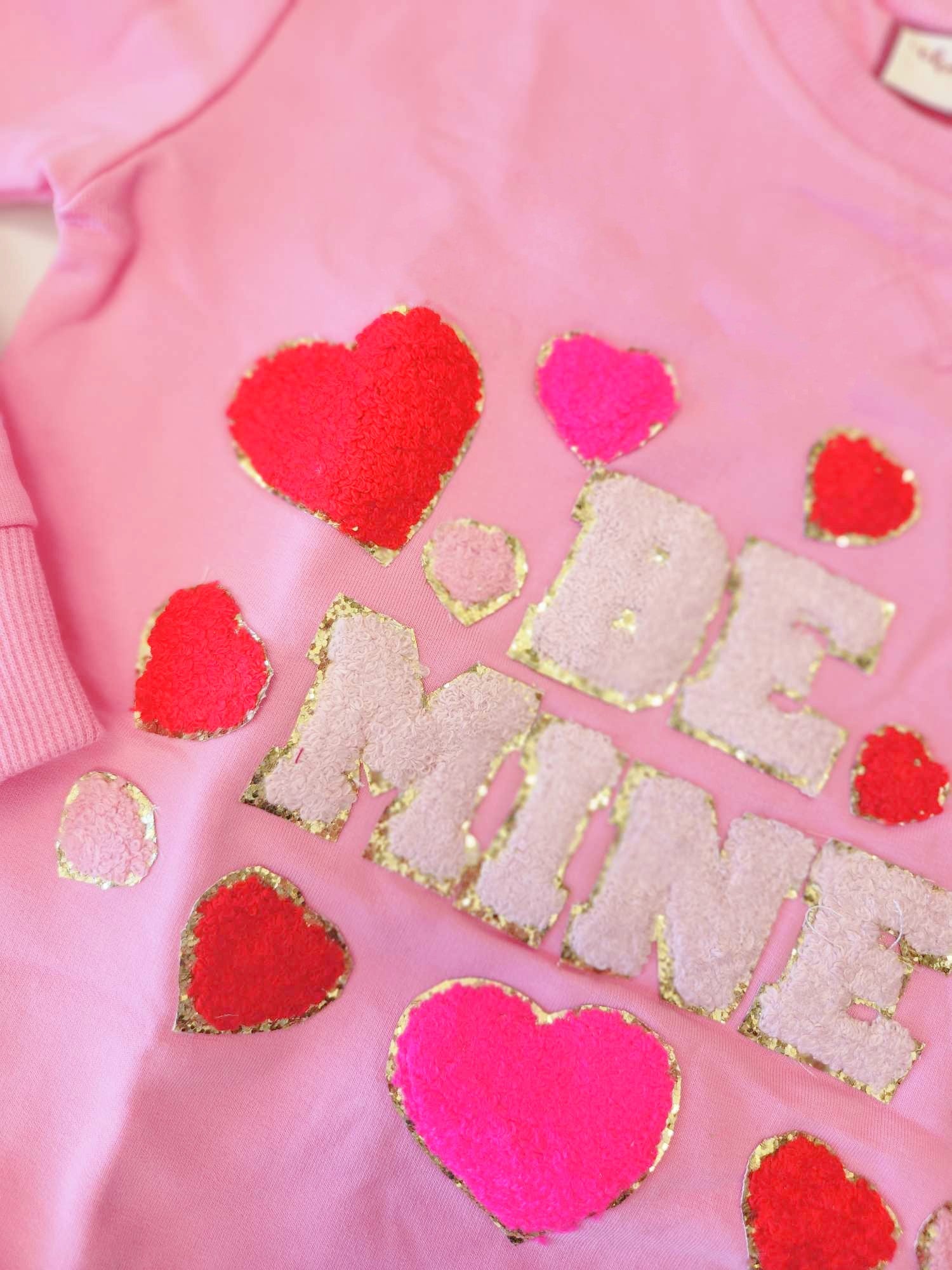 Chenille Sweatshirt - Be Mine