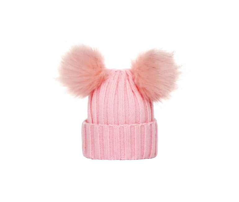 Double Pom Fluffer Beanie