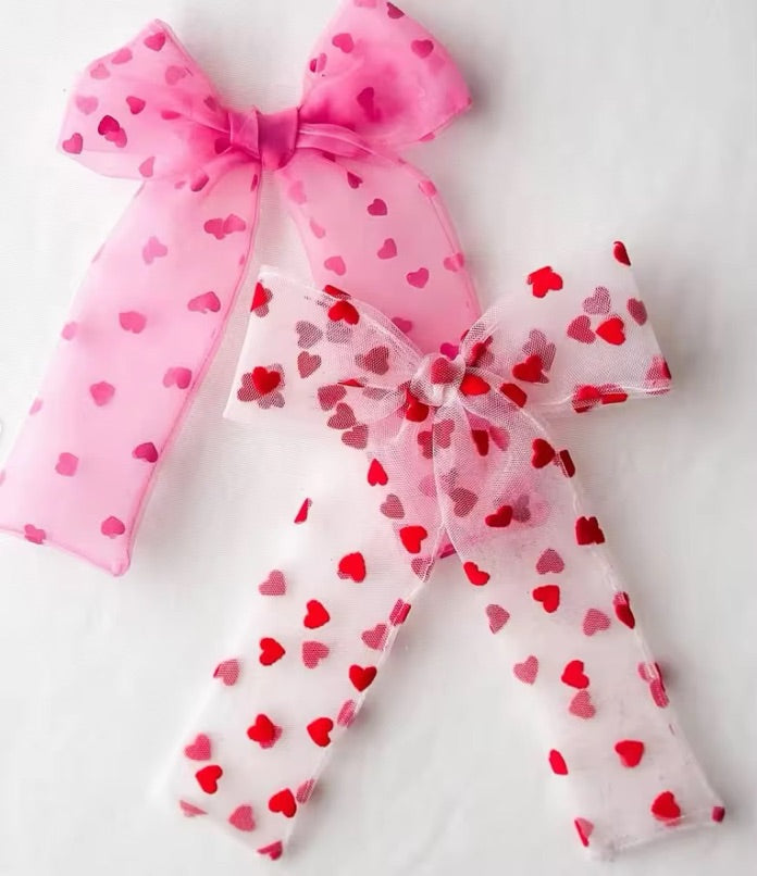 Tulle Hair Bow - Made With Love (multiple color options)