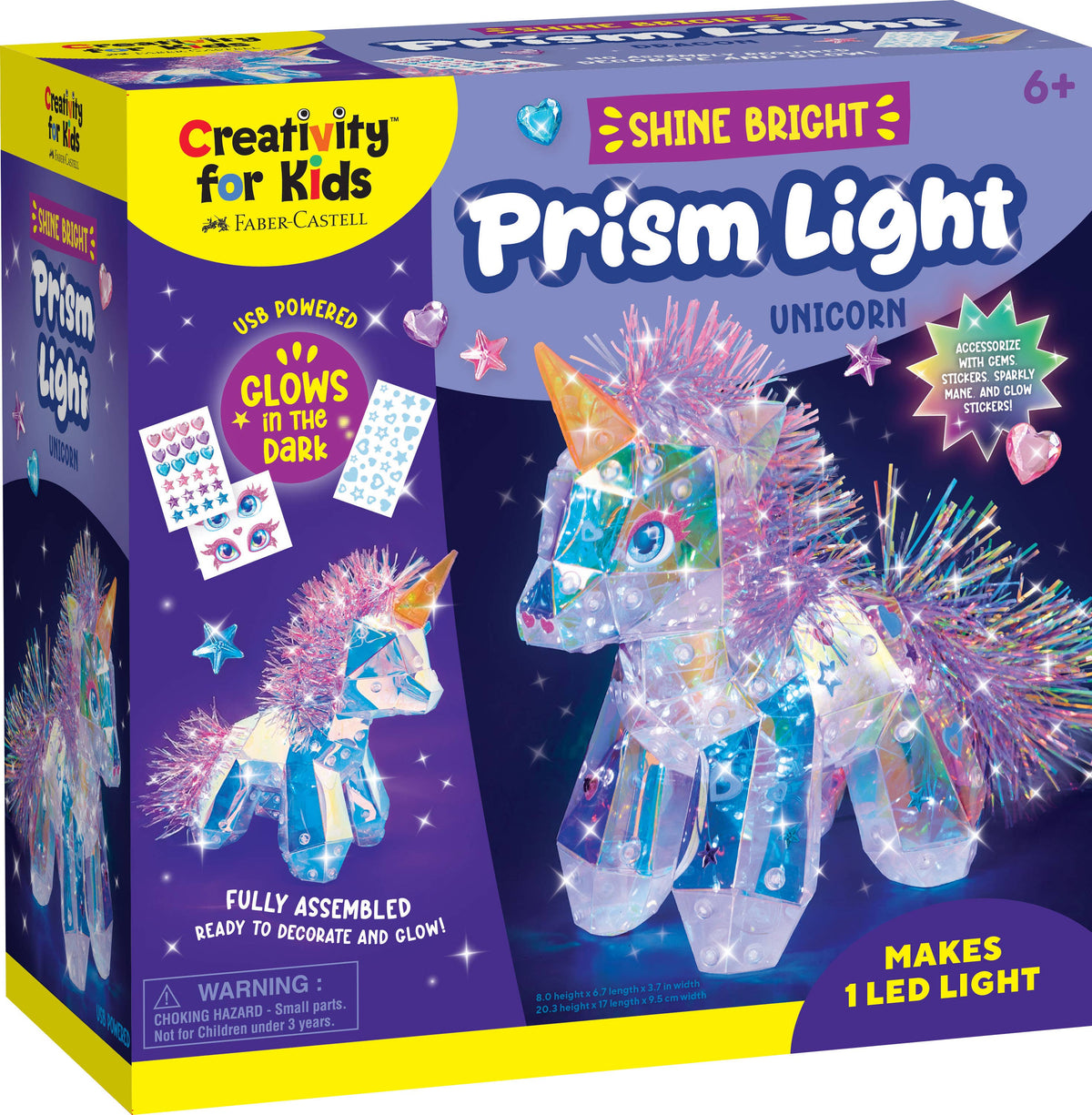 Shine Bright Prism Light Unicorn Night Light Craft Kit