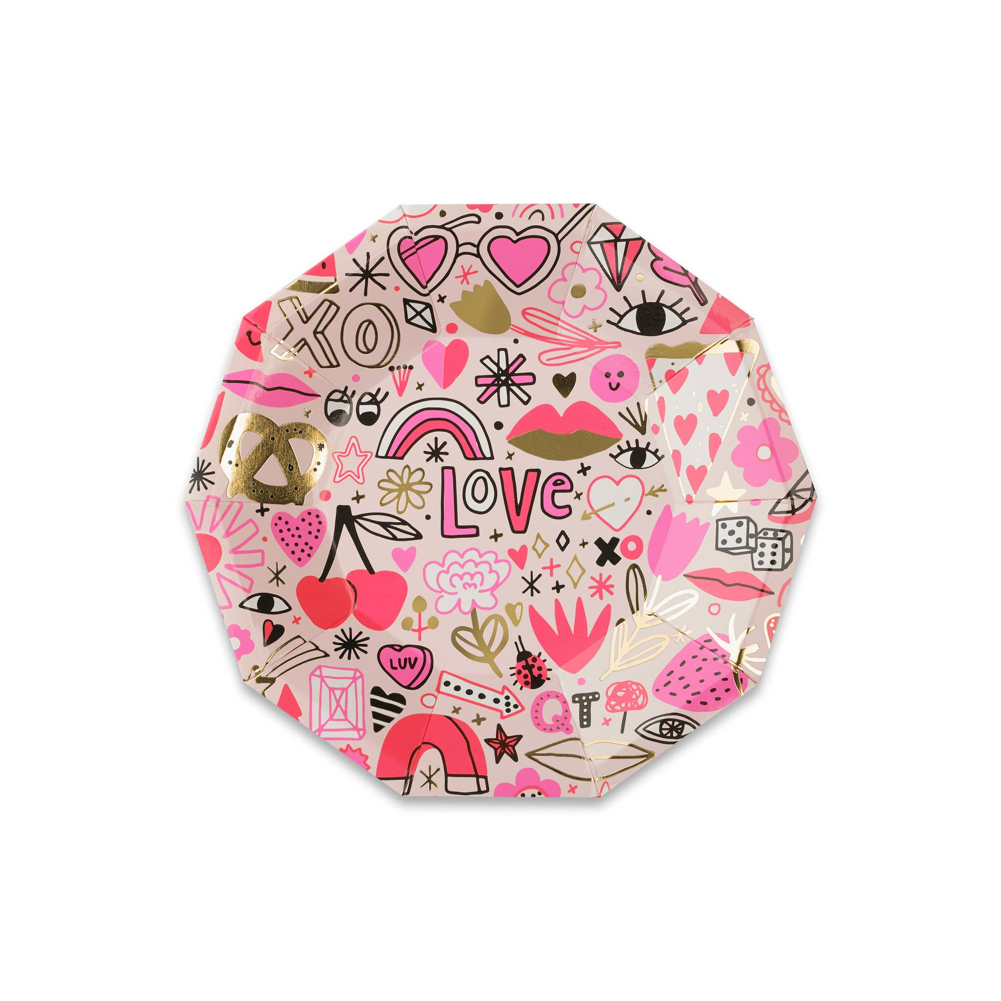 Love Notes Dessert Plates - 8 PK