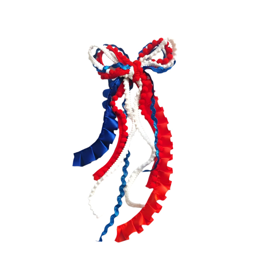 Textured Hair Bow - Let Freedom Ring