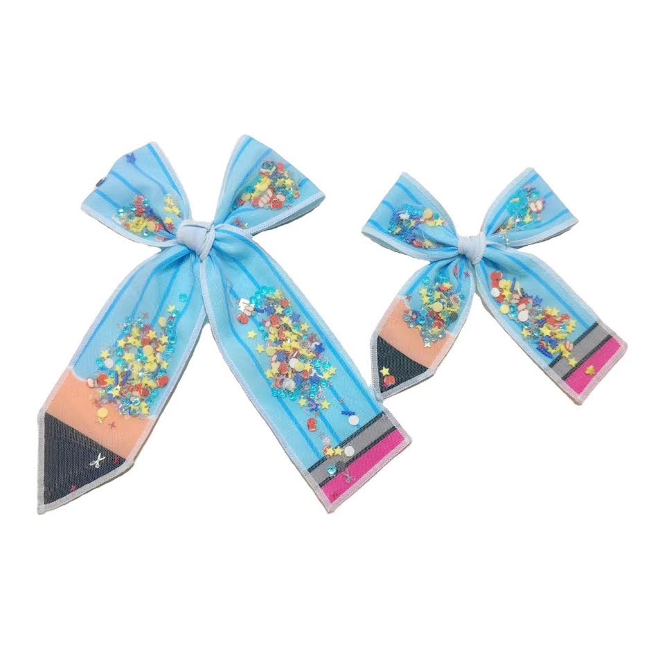 Mesh Shaker Hair Bow - Sharp Style