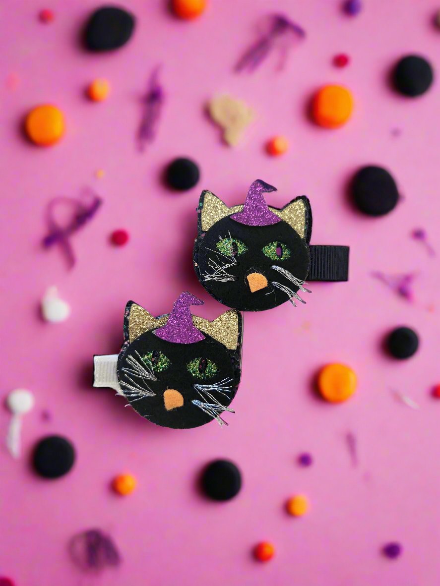 Hair Clip - Witchy Whiskers