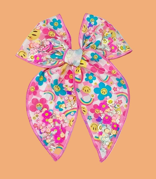 Mesh Shaker Bow - Flower Child