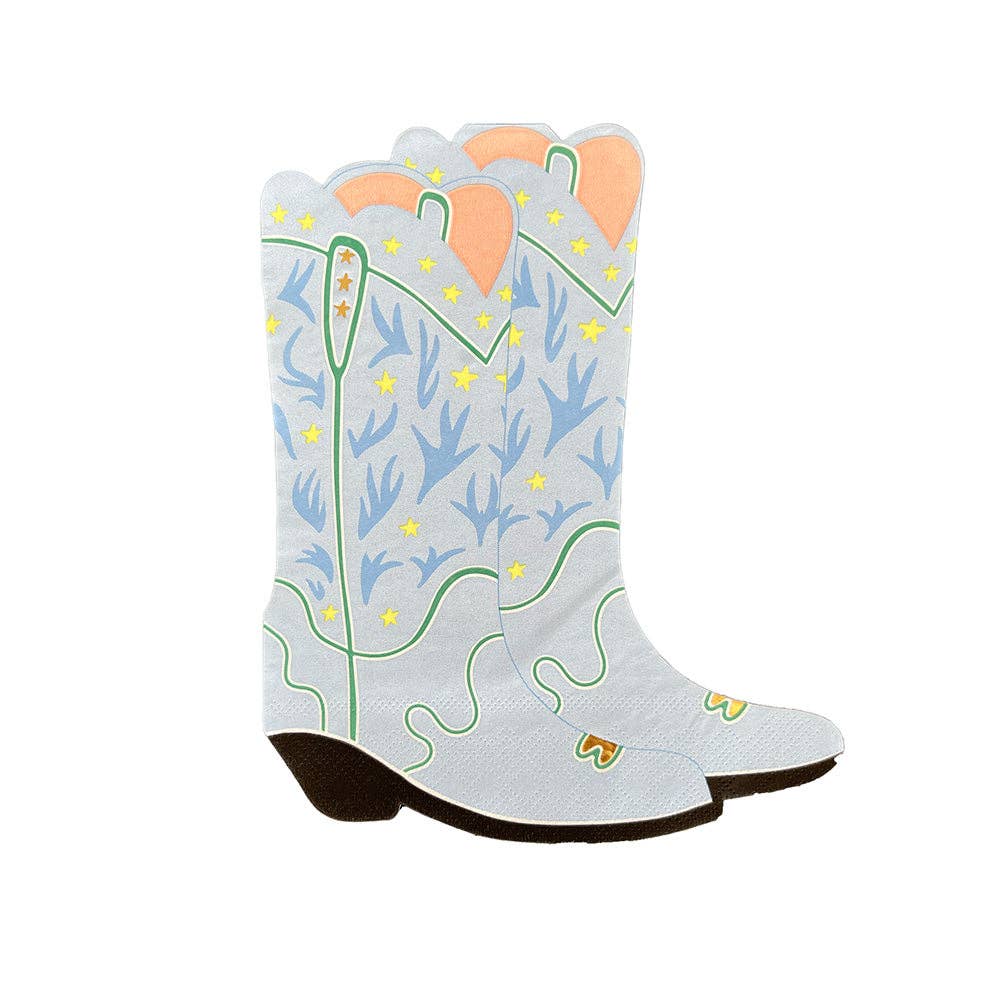 Yeehaw Large "Boots" Napkins - 16 PK