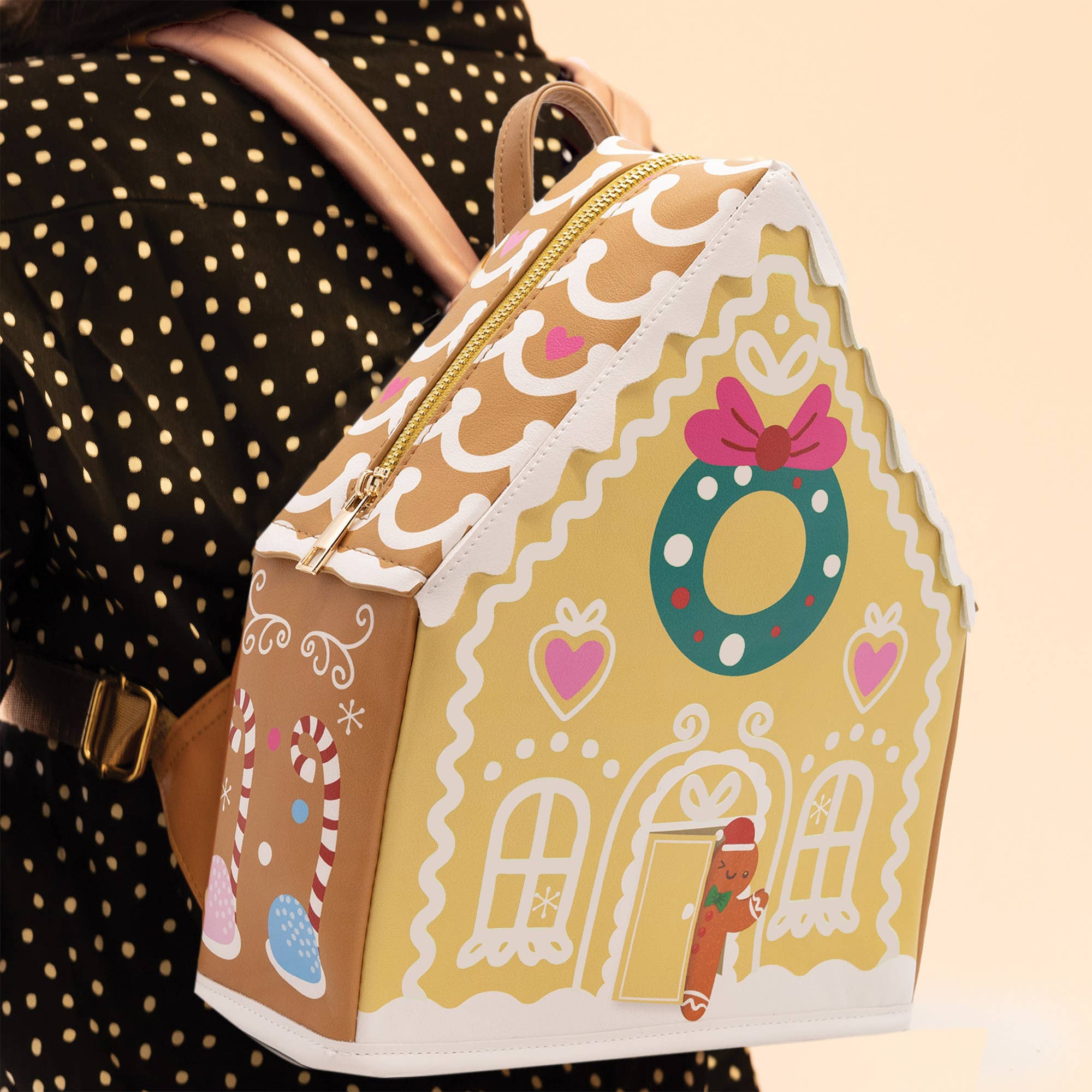 Gingerbread House Backpack (GLOW in the Dark!)
