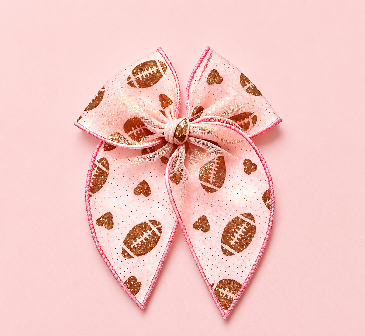 Glitter Hair Bow - Game Day Girlie