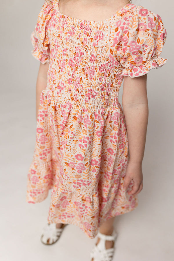 Sadie Knit Dress - Citrus Bloom Bliss