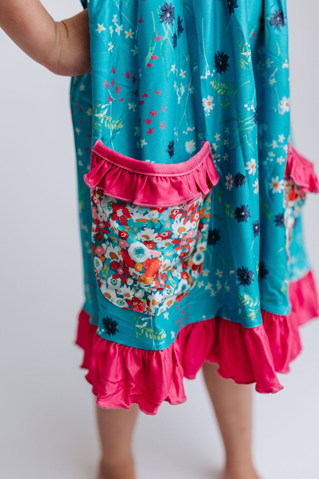 Elara Knit Dress - Rain Lillies