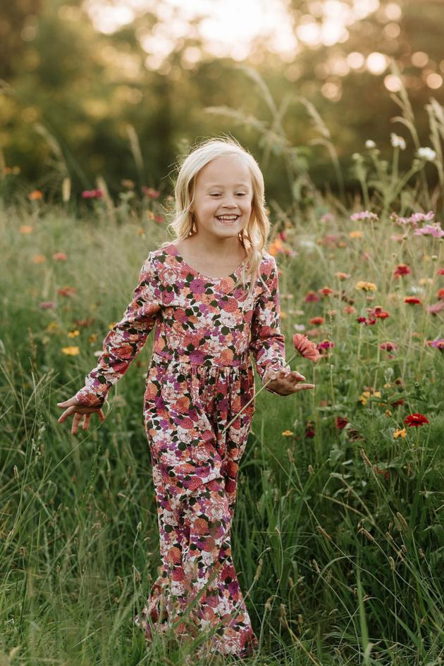 Ivy Romper - Rustic Rose