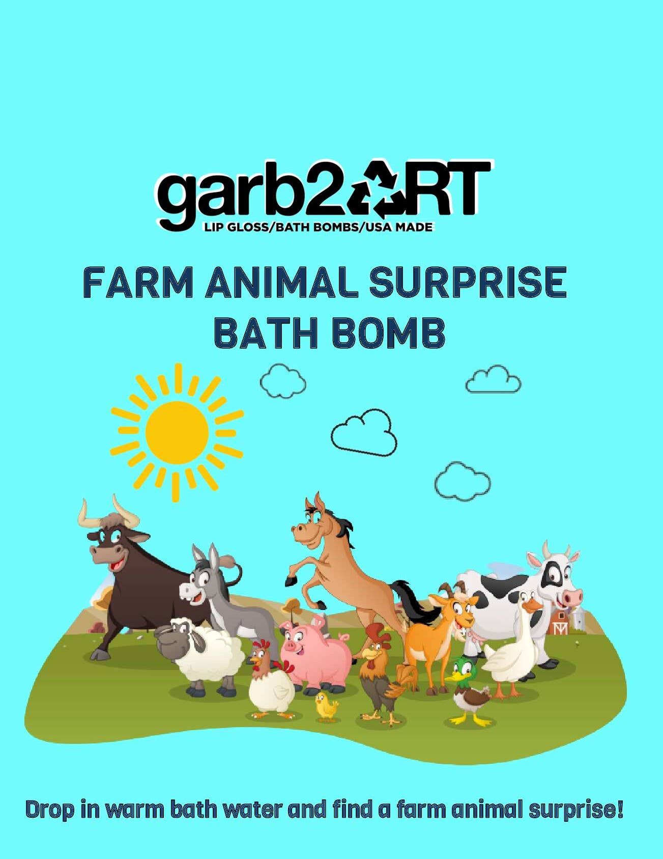 Farm Animal Surprise Bath Bomb