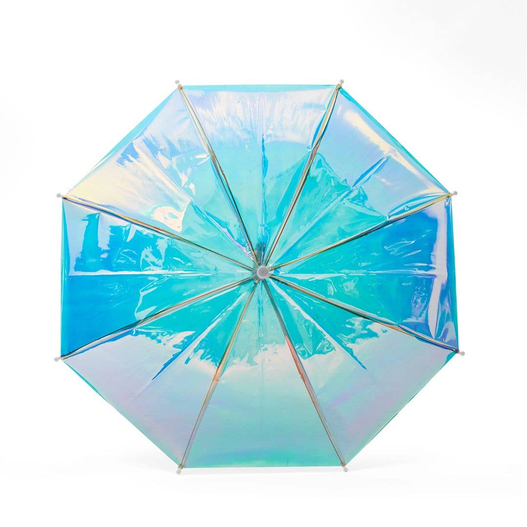 Kids Umbrella - Holographic with White Handle