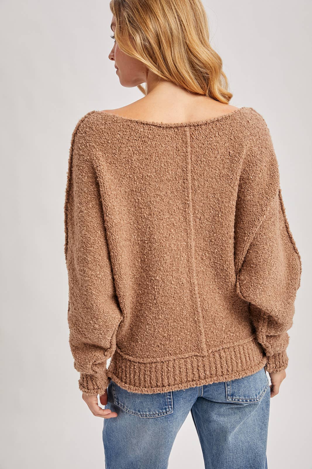 Women's Oversized Sweater - Latte