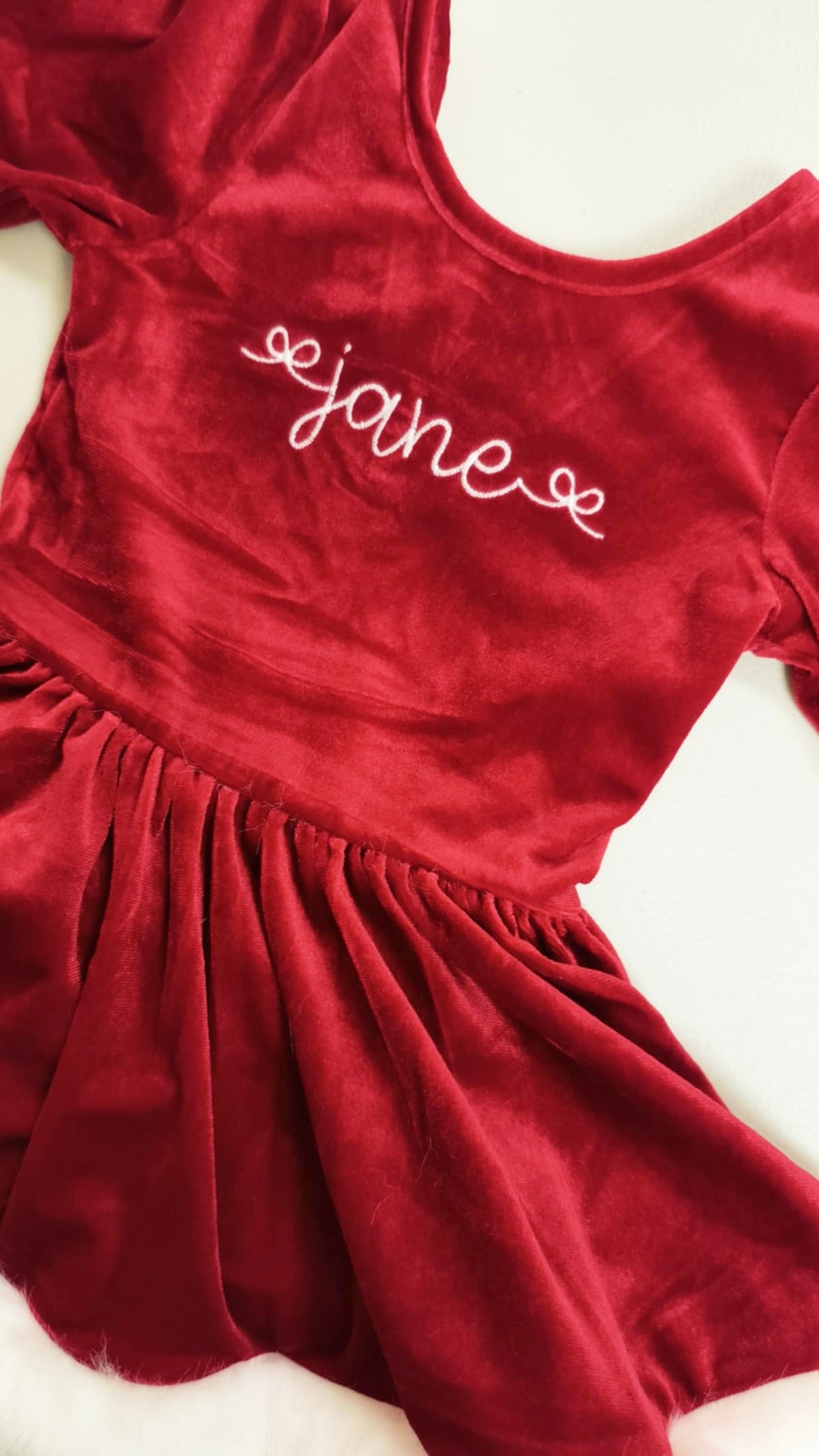 Farrah Velvet Leotard - Miss Claus