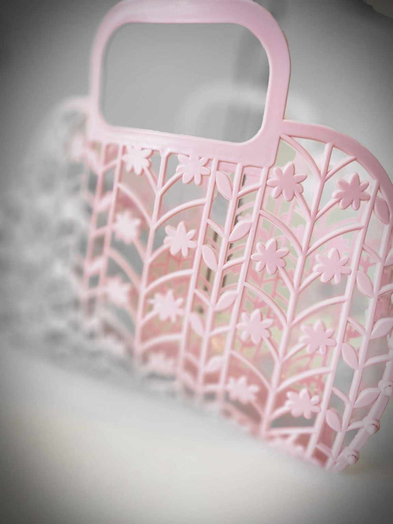Retro Basket Jelly Bag - Pink Floral