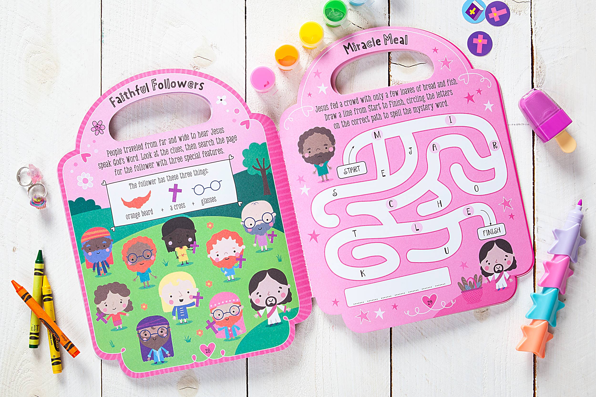 My Pretty Pink Bible Activity Book (Back to School Gifts)