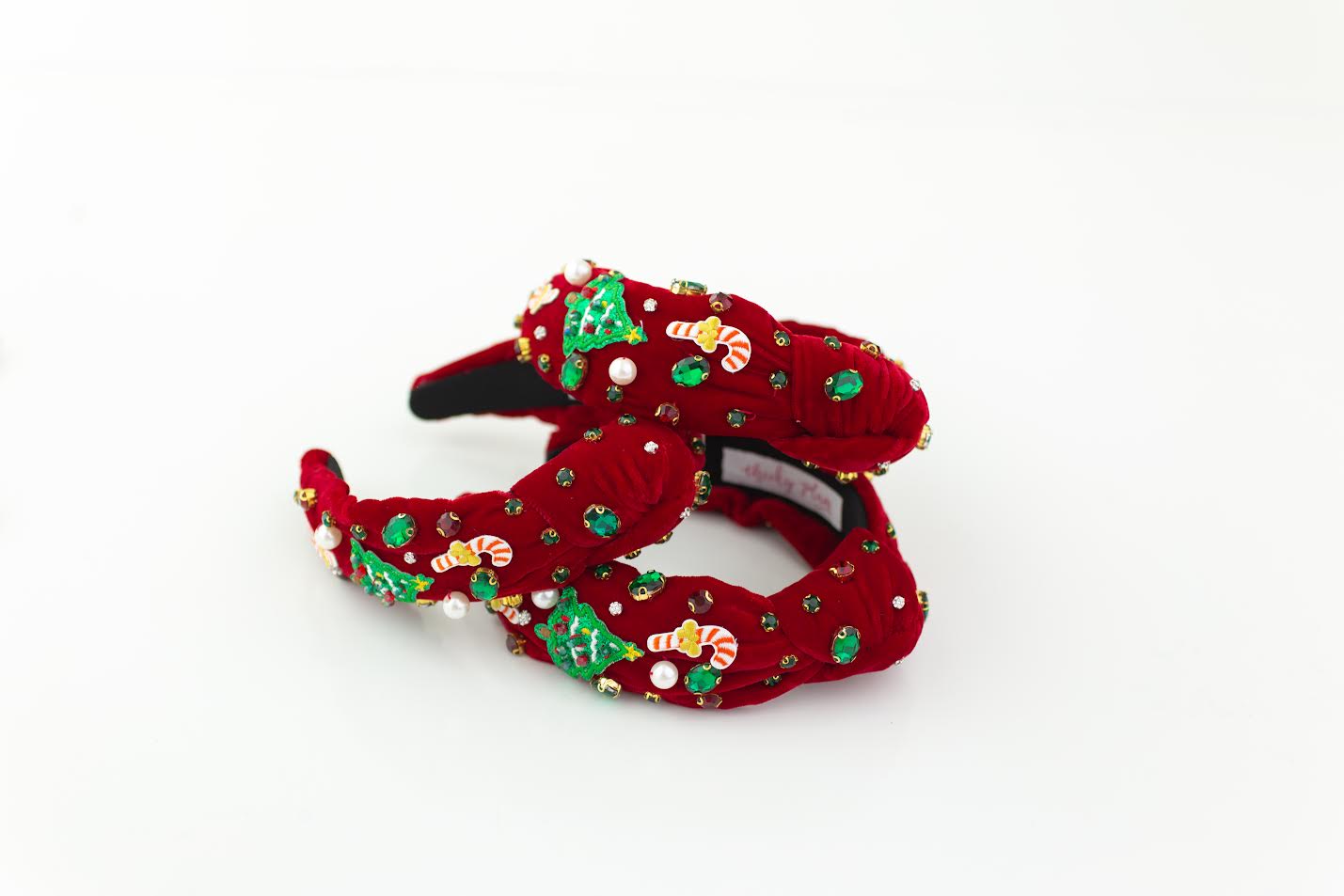 Beaded Headband - Crimson Twinkle