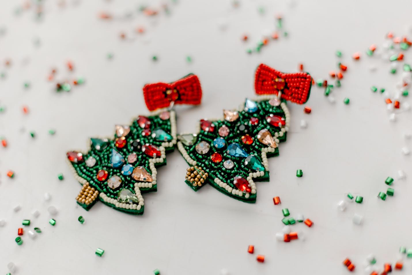 Beaded Earrings - Holiday Sparkle