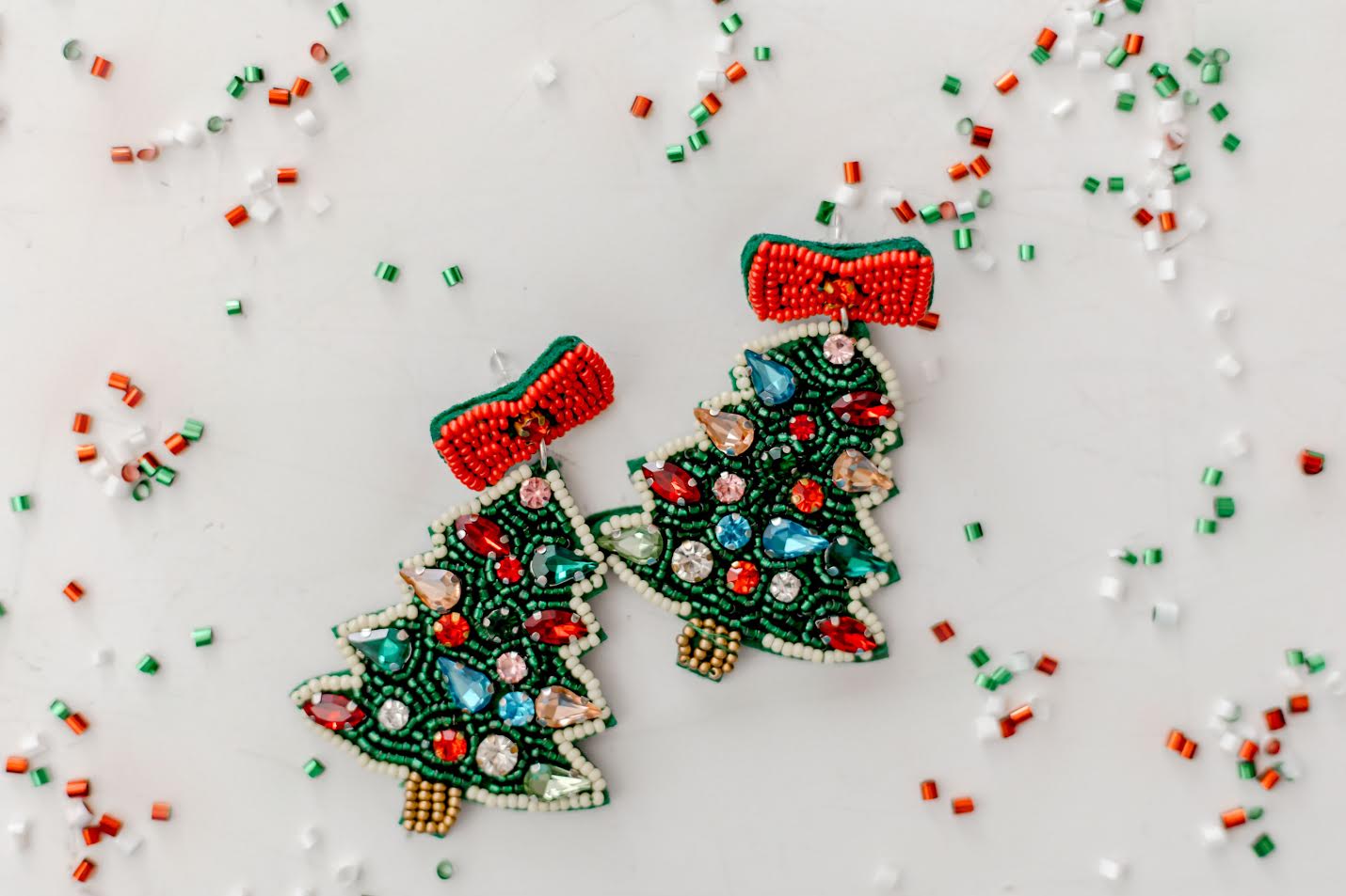 Beaded Earrings - Holiday Sparkle