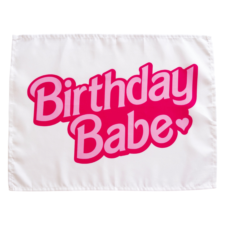 Birthday Babe Banner (Barbie Inspired) 36x26"