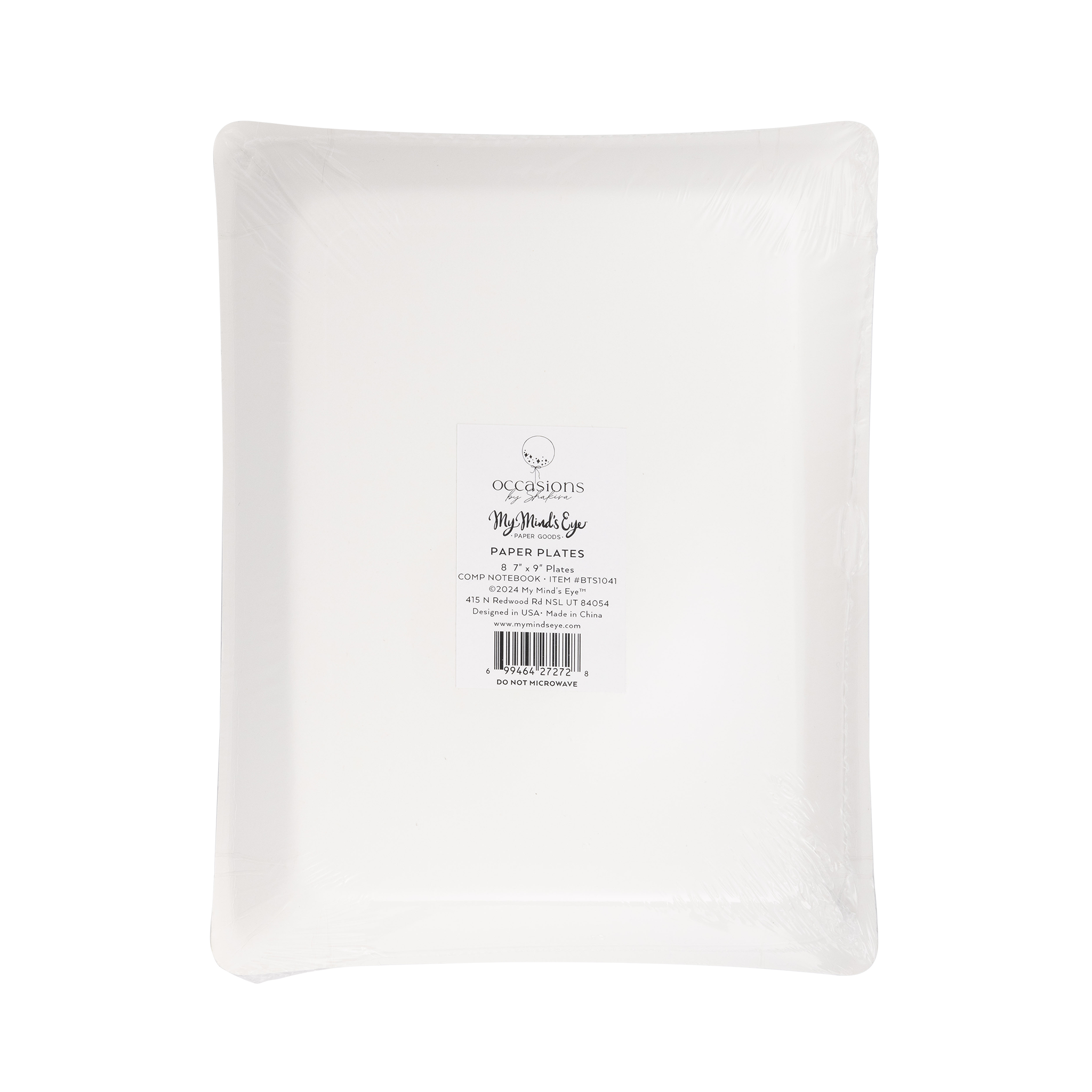 Composition Notebook Plate - 8 PK