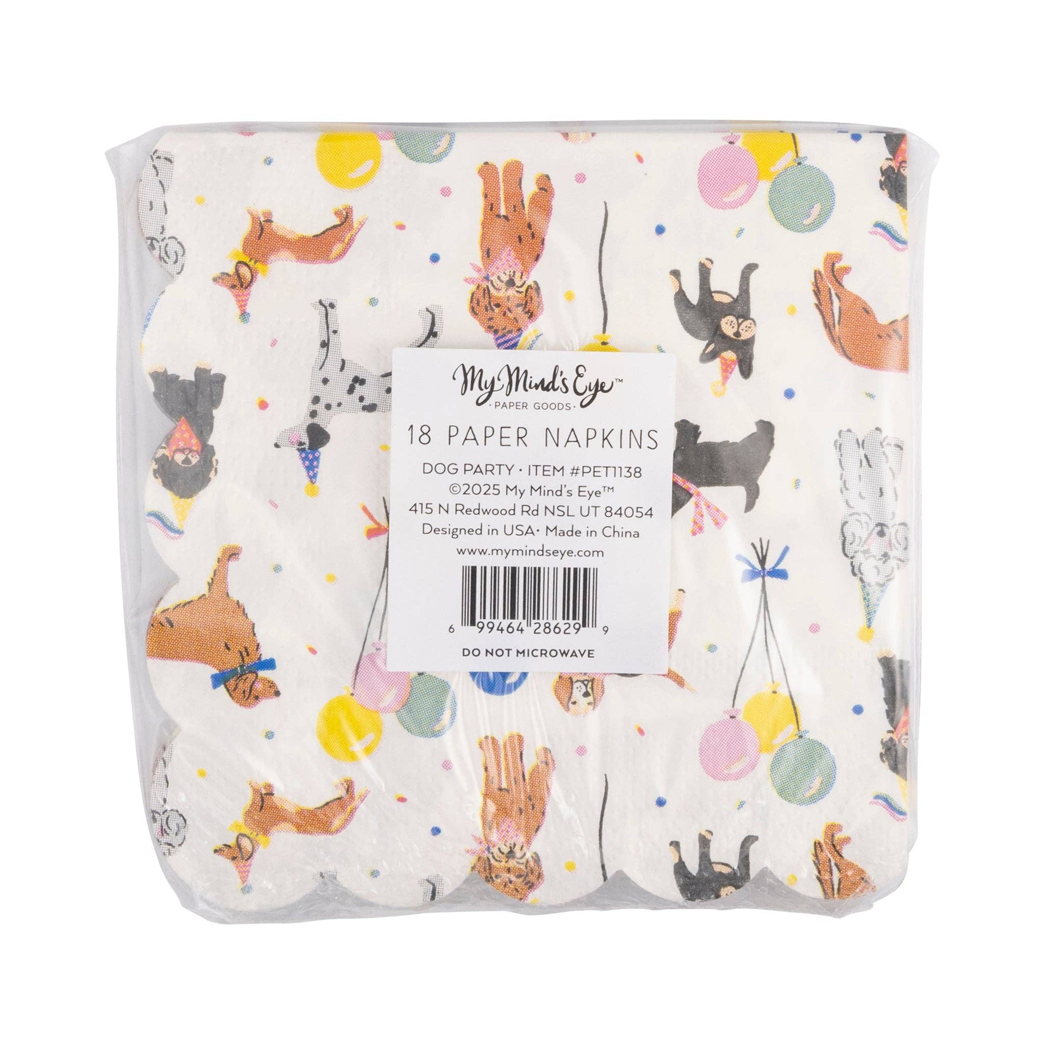 Dog Party Cocktail Napkin - 18 PK