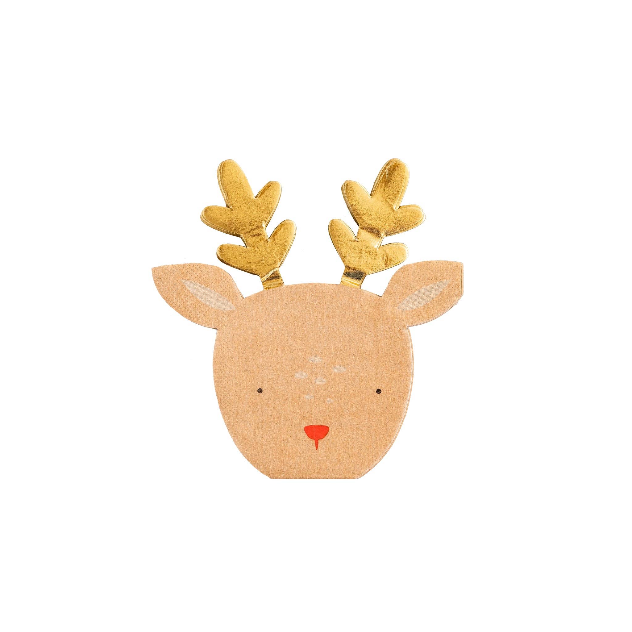 Dear Rudolph Reindeer Shaped Napkin