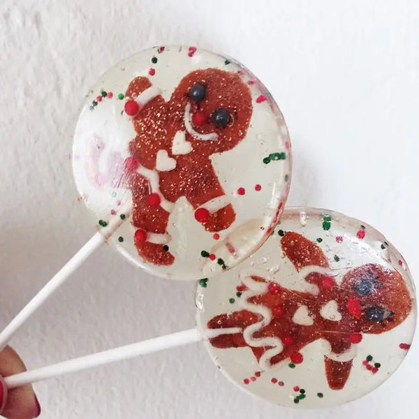 Fondant Gingerbread People Lollipop